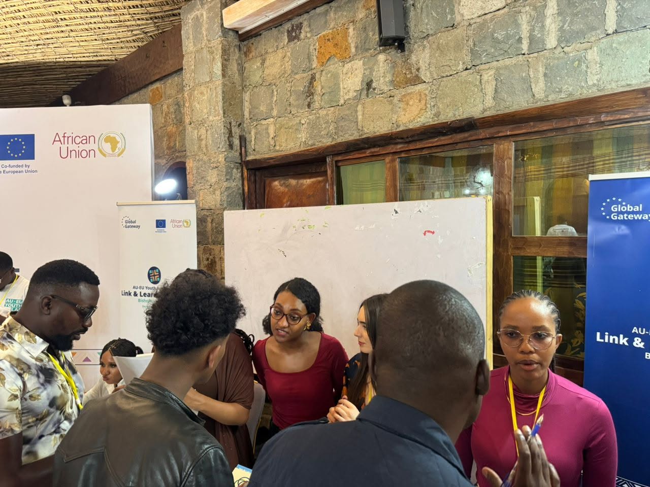Youth leaders and researchers from Africa and Europe participating in an AI governance workshop